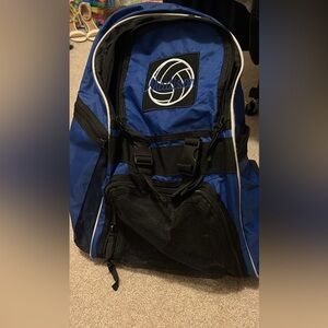 Like new Blue and Black Athletic Backpack with Mesh Front Pocket with Madison